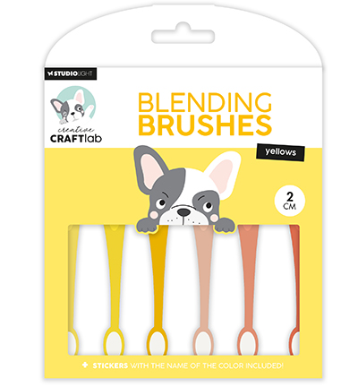 CCL-ES-BBRU10 - CraftLab - Blending brushes 2cm soft brush yellows Essentials nr.10 - Outil Ink Blending CCL-ES-BBRU10 - CraftLab - Blending brushes 2cm soft brush yellows Essentials nr.10 - Outil Ink Blending
