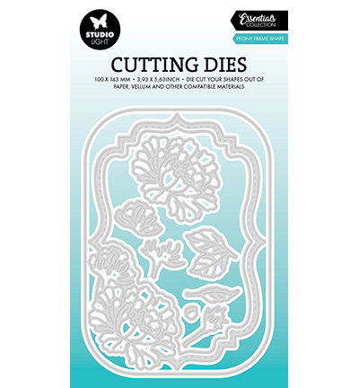 SL-ES-CD767 - StudioLight - Peony frame shape Essentials nr.767 - Cadre / border