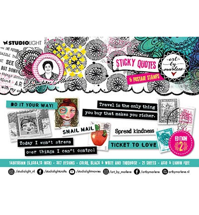 ABM-SI-STIC17 - Art by Marlene - Sticker Pad Edition 2 Signature Collection nr.17 - Sticker Pads ABM-SI-STIC17 - Art by Marlene - Sticker Pad Edition 2 Signature Collection nr.17 - Sticker Pads