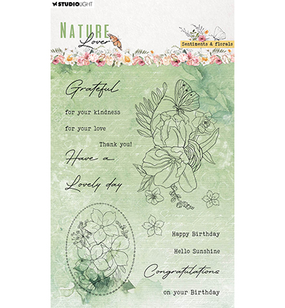 SL-NL-STAMP593 - StudioLight - Sentiments and florals Nature Lover nr.593 - Textes
