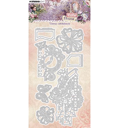 JMA-VD-CD782 - Jenine's - Victorian embellishments Victorian Dreams nr.782 - Fleurs