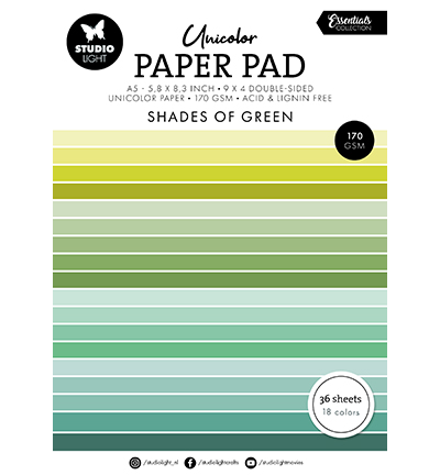 SL-ES-UPP156 - StudioLight - Shades of green Essentials nr.156 - Papiers unis