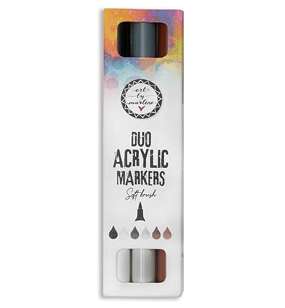 ABM-ES-MARK26 - Art by Marlene - Browns Essentials nr.26 - Art By Marlene  Acryl Duo Markers