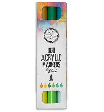 ABM-ES-MARK28 - Art by Marlene - Greens Essentials nr.28 - Art By Marlene  Acryl Duo Markers