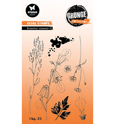 SL-GR-STAMP606 - StudioLight - Botanical elements Grunge Collection nr.606 - 