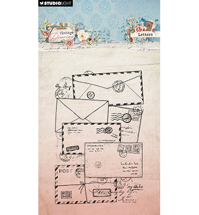SL-VD-STAMP653 - StudioLight - Letters Vintage Diaries nr.653 - Courrier/lettre