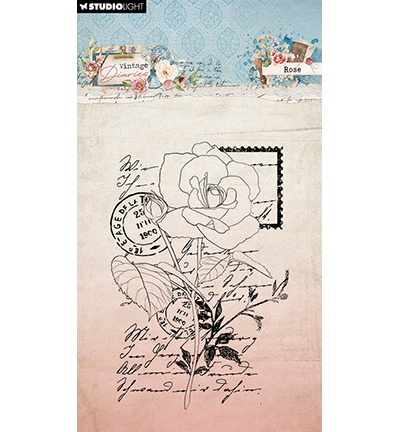 SL-VD-STAMP654 - StudioLight - Rose Vintage Diaries nr.654 - Courrier/lettre