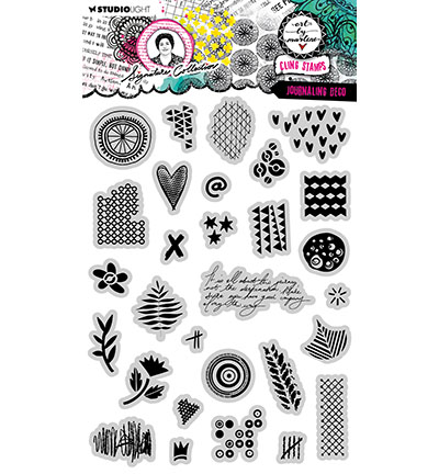 ABM-SI-STAMP689 - Art by Marlene - Journaling deco Signature Collection nr.689 - 