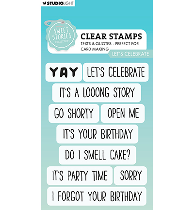 SL-SS-STAMP661 - StudioLight - Let's celebrate Sweet Stories nr.661 - Textes