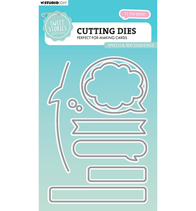 SL-SS-CD821 - StudioLight - Speech & tekst essentials Sweet Stories nr.821 - Cadres, Etiquettes, Billets