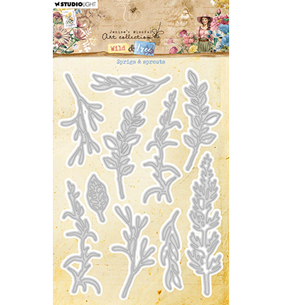 JMA-WAF-CD826 - Jenine's - Sprigs & sprouts Wild & Free nr.826 - Fleurs
