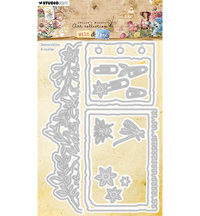 JMA-WAF-CD827 - Jenine's - Decoration & cards Wild & Free nr.827 - Slimline