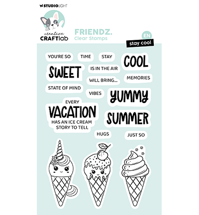 CCL-FR-STAMP690 - CraftLab - Stay cool Friendz nr.690 - Textes