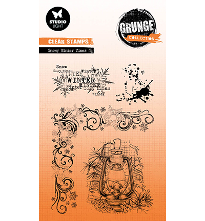 SL-GR-STAMP682 - StudioLight - Snowy winter times Grunge Collection nr.682 - Noël, hiver