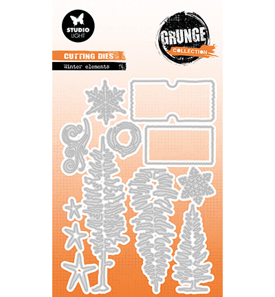 SL-GR-CD832 - StudioLight - Winter elements Grunge Collection nr.832 - Noël, hiver