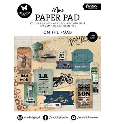 SL-ES-DPP212 - StudioLight - Mini Paper Pad On the road Essentials nr.212 - Paper Pad Mini