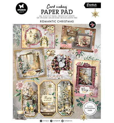 SL-ES-CMP11 - StudioLight - Card making pad Romantic Christmas Essentials nr.11 - Card Making Pad