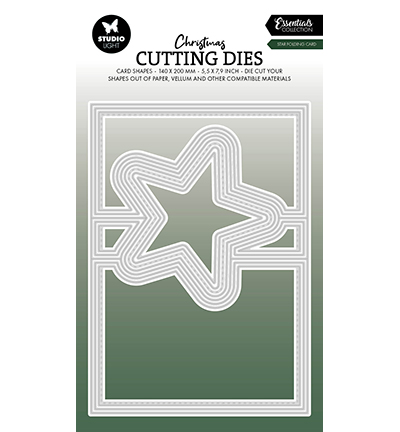 SL-ES-CD839 - StudioLight - Star folding card Essentials nr.839 - Matrices Essentials