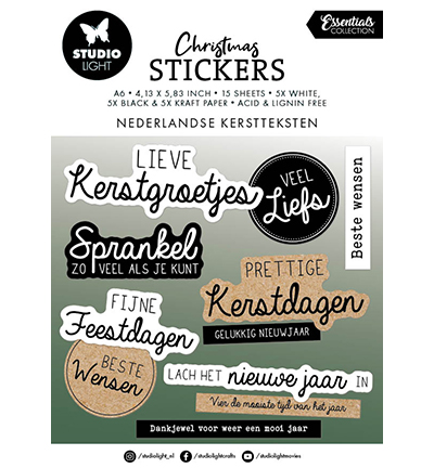 SL-ES-STIC22 - StudioLight - Nederlandse Kerst teksten Essentials nr.22 - Sticker Pads SL-ES-STIC22 - StudioLight - Nederlandse Kerst teksten Essentials nr.22 - Sticker Pads