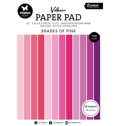 SL-ES-VPP192 - StudioLight - Vellum Paper Pad Unicolor paper Essentials nr.192 - 