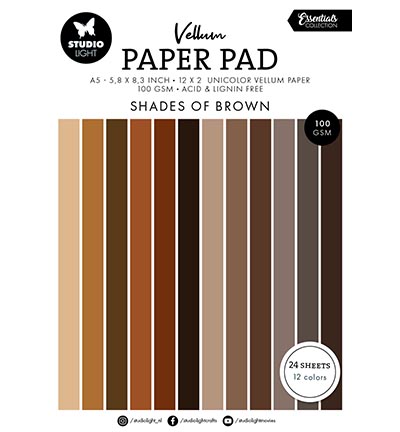 SL-ES-VPP195 - StudioLight - Vellum Paper Pad Unicolor paper Essentials nr.195 - 