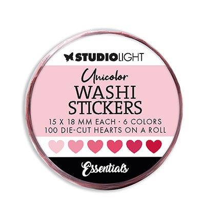 SL-ES-WASH18 - StudioLight - Washi Die-cut Stickers Pinks Essentials nr.18 - Washi Die-Cut Stickers