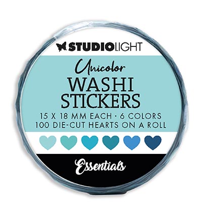 SL-ES-WASH20 - StudioLight - Washi Die-cut Stickers Blues Essentials nr.20 - 