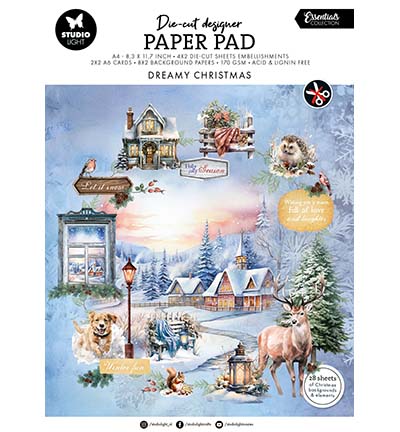 SL-ES-DCPP217 - StudioLight - Designer PP Dreamy Christmas Essentials nr.217 - Die-Cut Paper Pad
