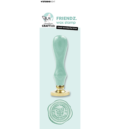 CCL-FR-WAX25 - CraftLab - Most wonderful time Friendz nr.25 - Wax Stamp with handle
