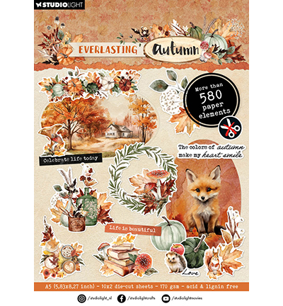 SL-EA-DCPP229 - StudioLight - Paper Pad Paper elements Everlasting Autumn nr.229 - 