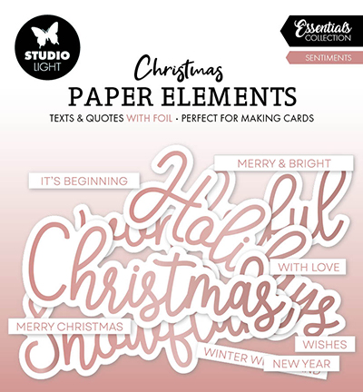SL-ES-PE14 - StudioLight - Rosegold Sentiments Essentials nr.14 - Paper Elements