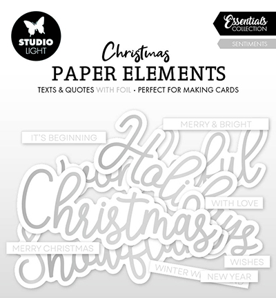 SL-ES-PE15 - StudioLight - Silver Sentiments Essentials nr.15 - Paper Elements