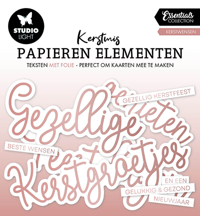 SL-ES-PE17 - StudioLight - Rosegold Kerstwensen Essentials nr.17 - Paper Elements