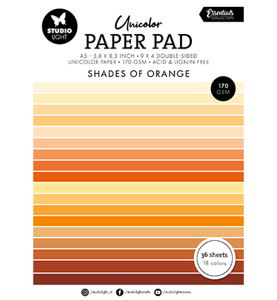 SL-ES-UPP232 - StudioLight - Shades of orange Essentials nr.232 - Papiers unis