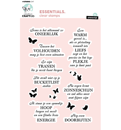 CCL-ES-STAMP726 - CraftLab - NL Oneerlijk Essentials nr.726 - Textes