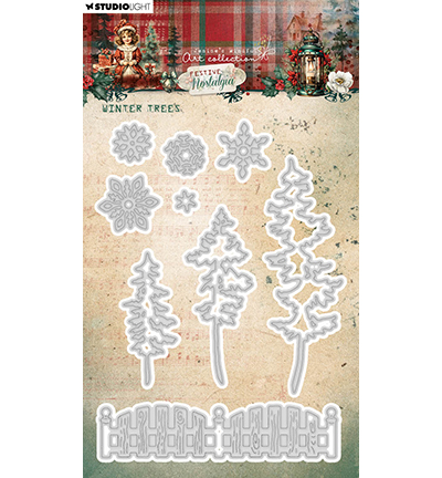 JMA-FN-CD905 - Jenine's - Winter trees Festive Nostalgia nr.905 - Noël, hiver