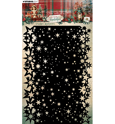 JMA-FN-MASK302 - Jenine's - Starry borders Festive Nostalgia nr.302 - Noël, hiver