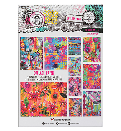 ABM-SI-DPP245 - Art by Marlene - Colorful collage Signature Collection nr.255 - Collage Paper