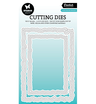 SL-ES-CD916 - StudioLight - Torn edge rectanges Essentials nr.916 - Torn edge