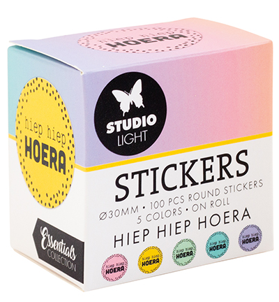 SL-ES-STIC27 - StudioLight - HIEP HIEP HOERA Essentials nr.27 - Autocollants de texte