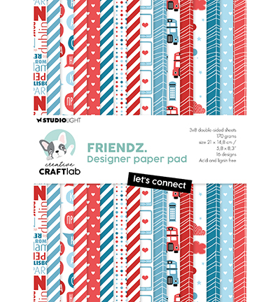 CCL-FR-DPP263 - CraftLab - Paper Pad Let's Connect Friendz nr.263 - 