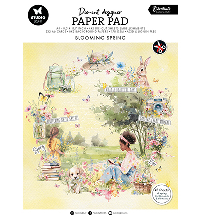 SL-ES-DCPP272 - StudioLight - Paper Pad Blooming Spring Essentials nr.272 - DIY Block