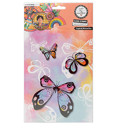 ABM-25-STAMP779 - Art by Marlene - Layered Butterflies Art By Marlene nr.779 - 