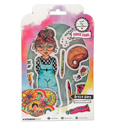 ABM-25-STAMP781 - Art by Marlene - Artist Diary Art By Marlene nr.781 - 