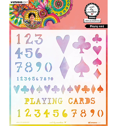 ABM-25-MASK322 - Art by Marlene - Playing Card Art By Marlene nr.322 - 