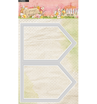 SL-SM-CD947 - StudioLight - House Card Spring Meadow nr.947 - 