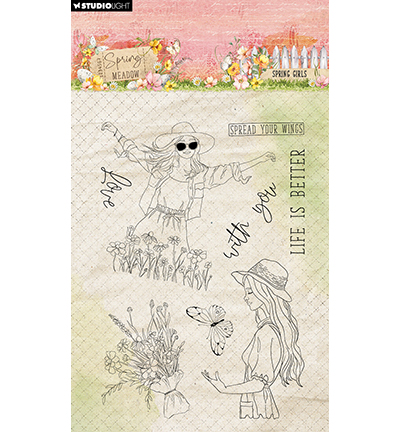 SL-SM-STAMP772 - StudioLight - Spring Girls Spring Meadow nr.772 - 