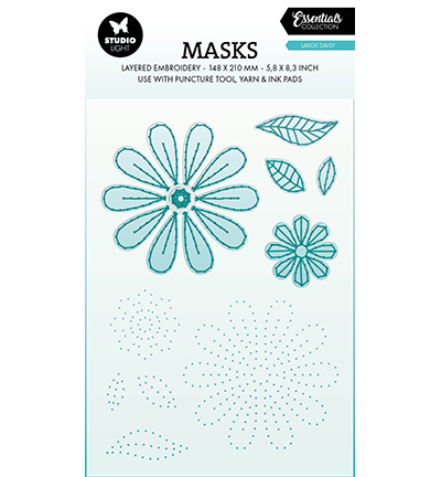 SL-ES-MASK344 - StudioLight - Embroidery, Large Daisy Essentials nr.344 - 