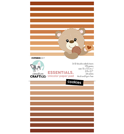 CCL-ES-UPP291 - CraftLab - Unicolor Paper Pad Cookies Essentials nr.291 - 