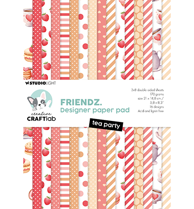 CCL-FR-DPP293 - CraftLab - Paper Pad Tea Party Friendz nr.293 - 
